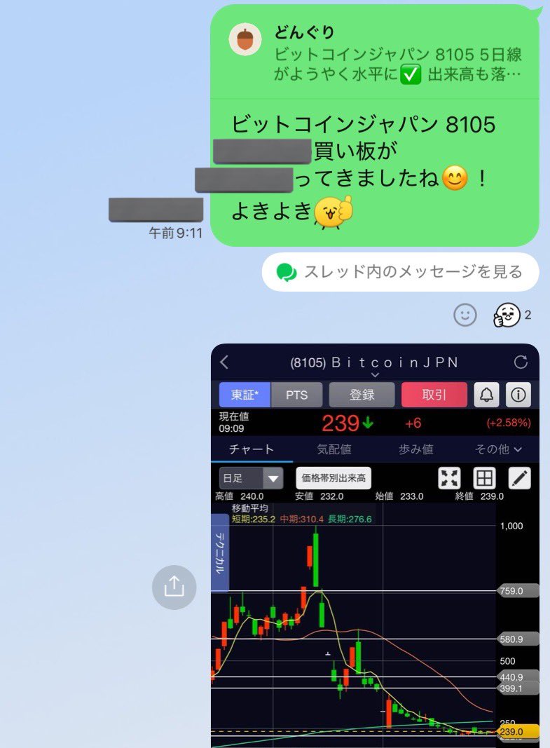 ビットコインジャパン 8105 ナイスタイミングでしたね🔥 爆益おめでとうございます🎉🎉
