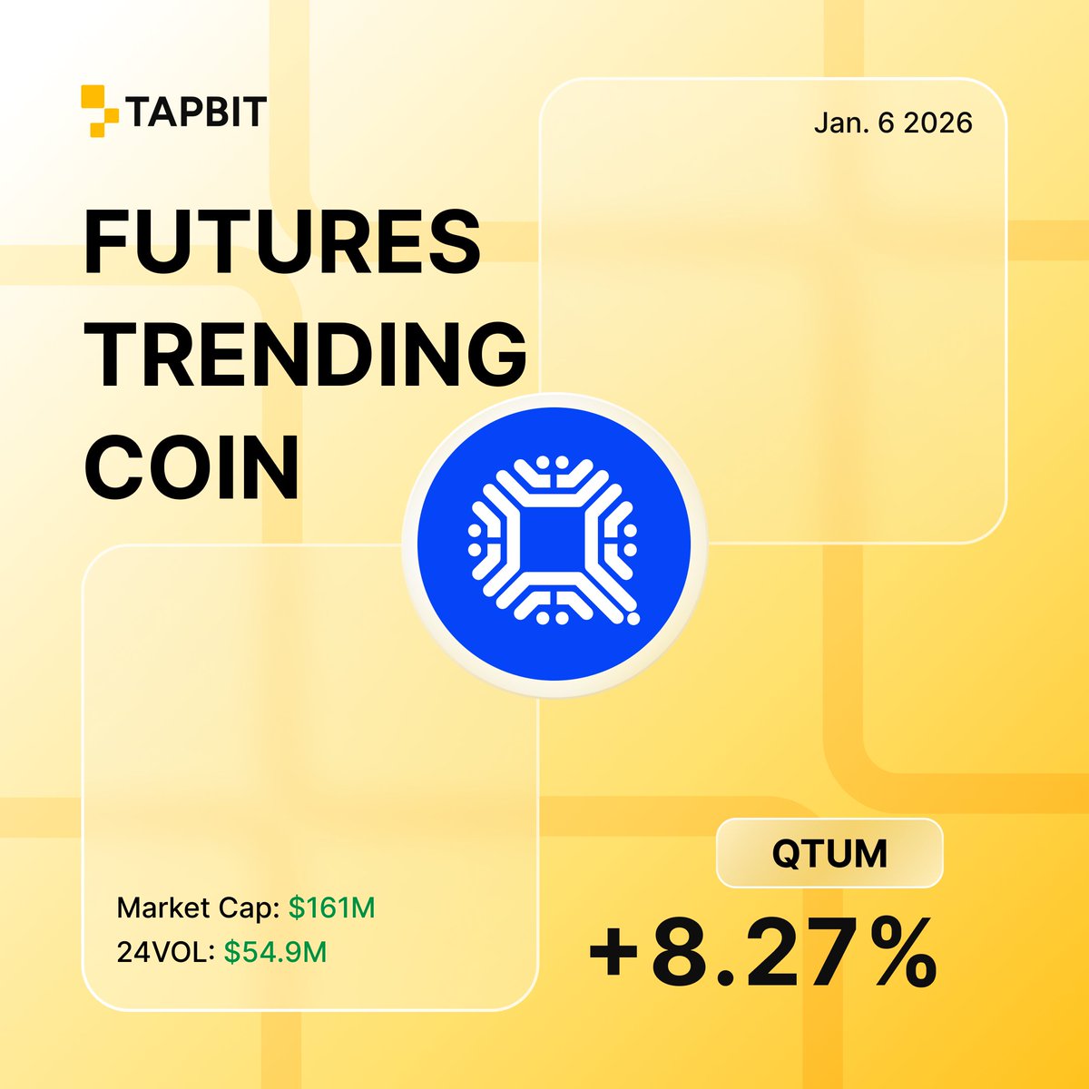 🔥 Futures Trending #Coin Alert 🔹 $QTUM 🔹 UP: 8.27% Start trading @qtum  now 👉: https://t.co/S3ePAWHcoR