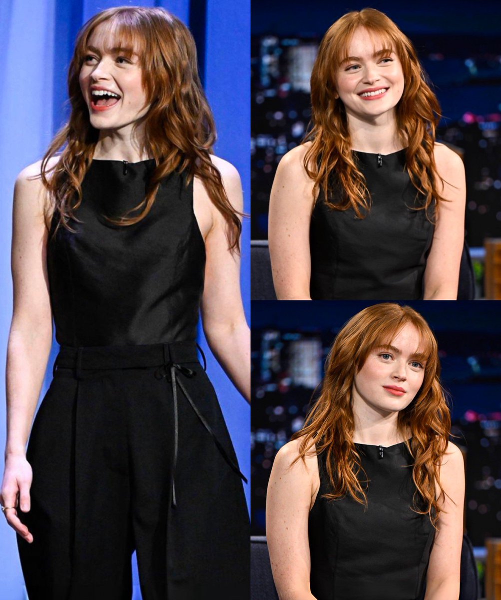 Sadie Sink stuns on the Tonight Show starring Jimmy Fallon. 📷