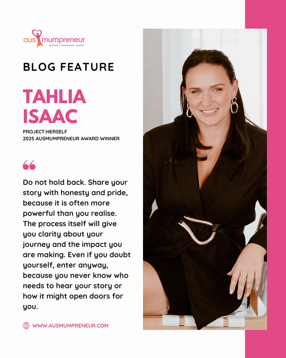 ausmumpreneur's tweet photo. #AusMumBlog Social Entrepreneur, change maker and founder. Tahlia is a mother of 2 young boys, and the founder and CEO of Project:herSELF. 

Check https://t.co/EMsCqiEUlP

#AusMum25 #blogfeature #blogpostoftheday https://t.co/3BUvQjd19T