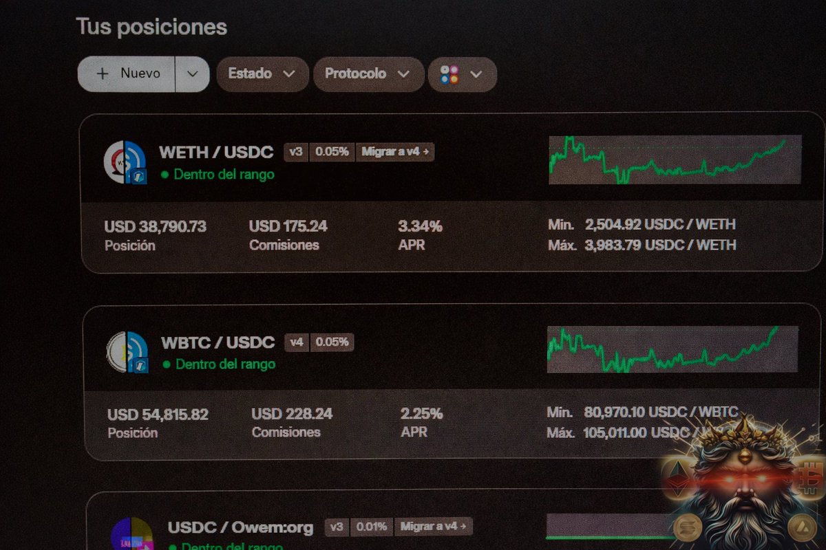 CryptoDeus2's tweet image. 🧵 How to earn passive income with $BTC  $ETH AND $USDC on Uniswap (step by step) 👇

1️⃣ What is Uniswap and how do you make money?

Uniswap is a decentralized exchange where you can provide liquidity to pairs like ETH/USDC or WBTC/USDC.
In return, you earn trading fees every…
