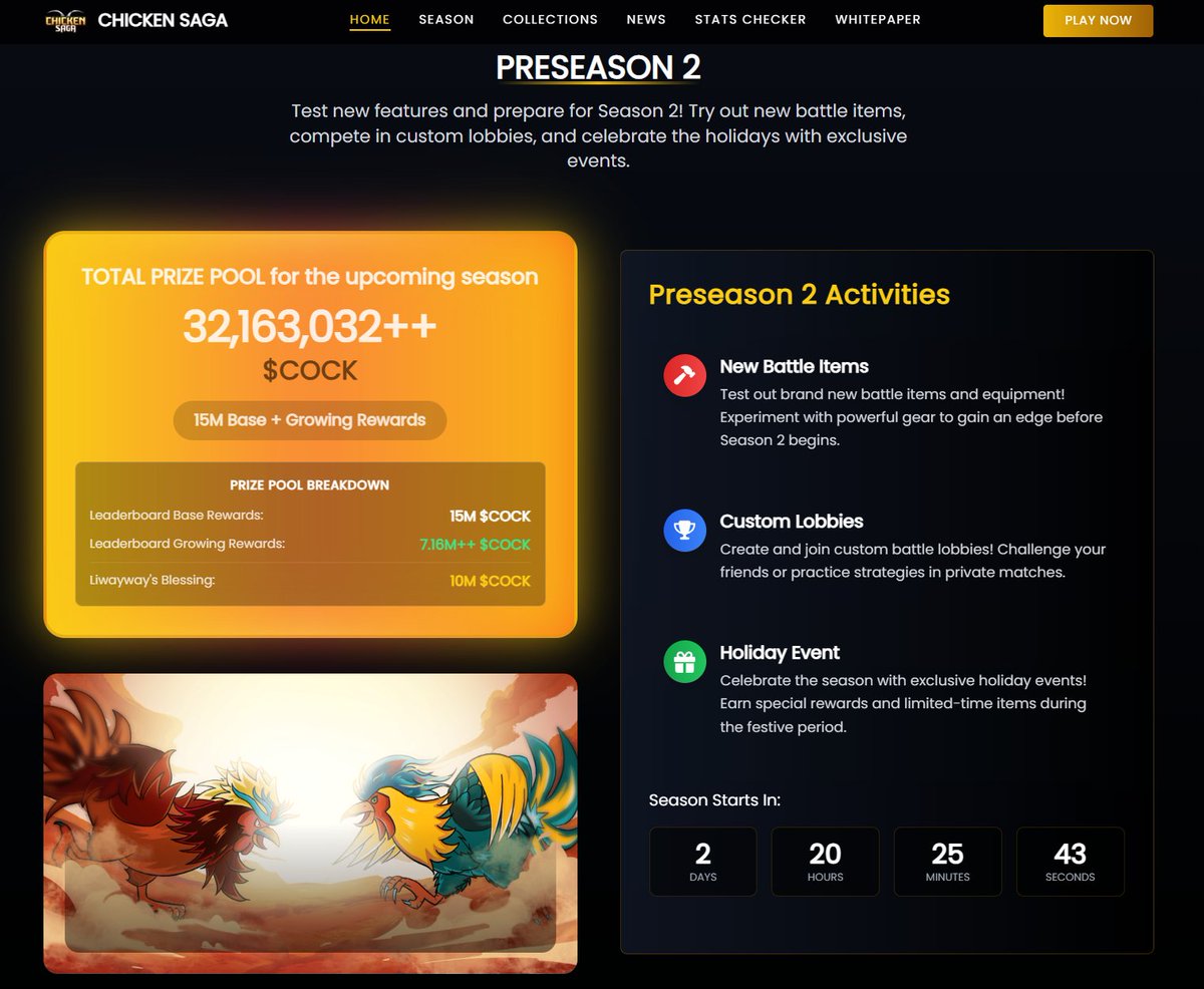 How’s the Preseason grind going? 👀

Have you stacked enough materials for the upcoming season already?

You better be prepared! 🐔