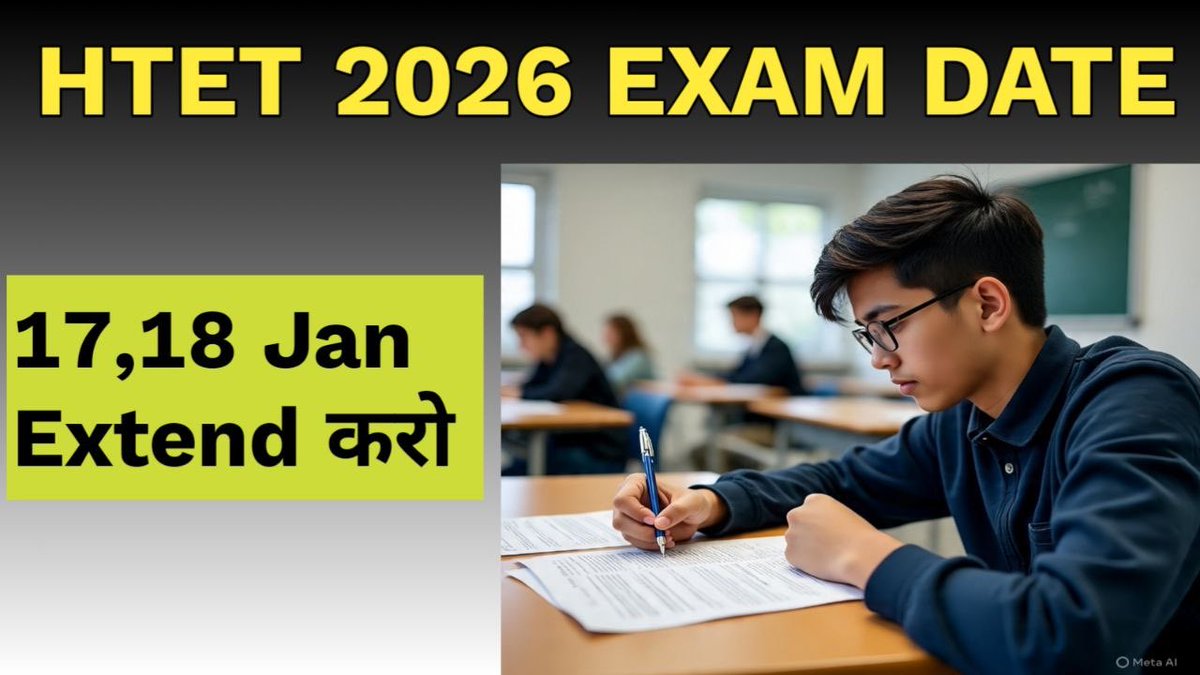 DeepakK93753542's tweet photo. HTETexamdatechange
#htetexam2026 #HBSE #HTET
@cmohry @nayabsainiBJP
@mygovharyana https://t.co/ofk277adyW