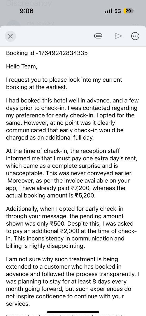 KeshariBikash's tweet photo. @TreeboClub very unfortunate that u don’t have an email id or helpline number. Ur WhatsApp doesn’t have all the options for complaint. Here is mine. Please look into it https://t.co/lzlbpoAisQ