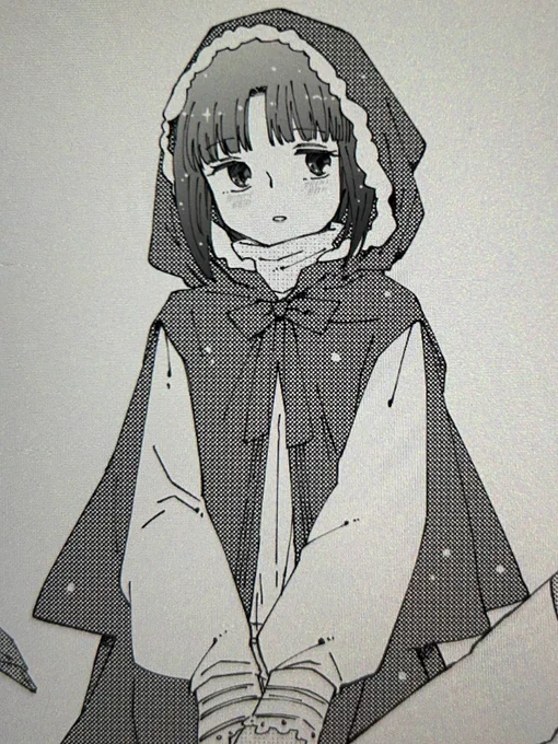 ティファにかわいい防寒着を着せたい 映画の赤ずきんみたいなローブ似合いそうですよね。赤ずきん似合う