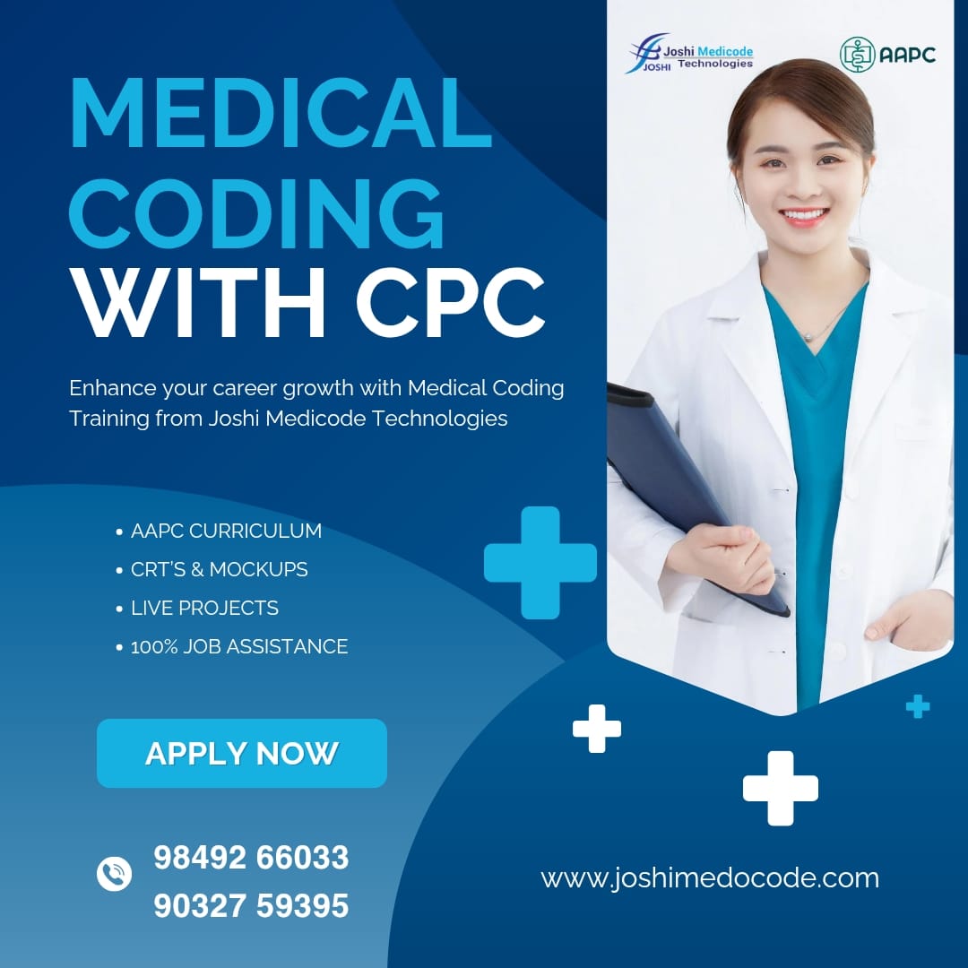 joshimedicode's tweet photo. Kickstart your healthcare career with Medical Coding & CPC Training at @joshimedicode1 Technologies! 
Learn from experts, get certified, and become job-ready with confidence

#MedicalCoding #CPCTraining #JoshiMedicodeTechnologies #MedicalCodingCourse #CPCCertification #HealthcareCareers #MedicalCodingTraining #CareerGrowth #MedicalCodingJobs #SkillDevelopment #Ameerpet #EnrollNow