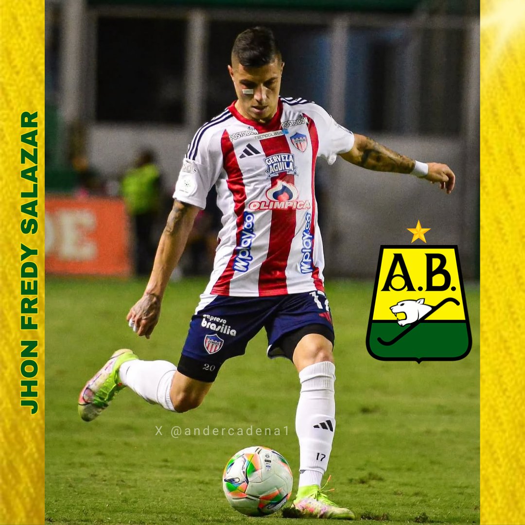 AnderCadena1's tweet photo. 🚨 𝗝𝗛𝗢𝗡 𝗙𝗥𝗘𝗗𝗬 𝗦𝗔𝗟𝗔𝗭𝗔𝗥 (30) 🟡🟢

• Extremo derecho que busca Leonel Álvarez
• B/ga inicialmente planteará préstamo ante Junior
• Tuvo pocos minutos en el 2025, pero sus mejores números los consiguió siendo dirigido por Leonel (8 Goles en 37 PJ)

🎙 @PSierraR https://t.co/KtxJ0RKuM6