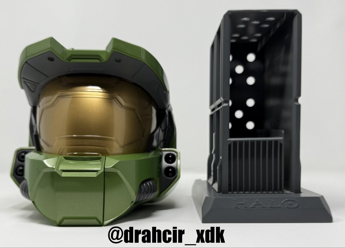 Interior view of the prototype helmet with storage compartment