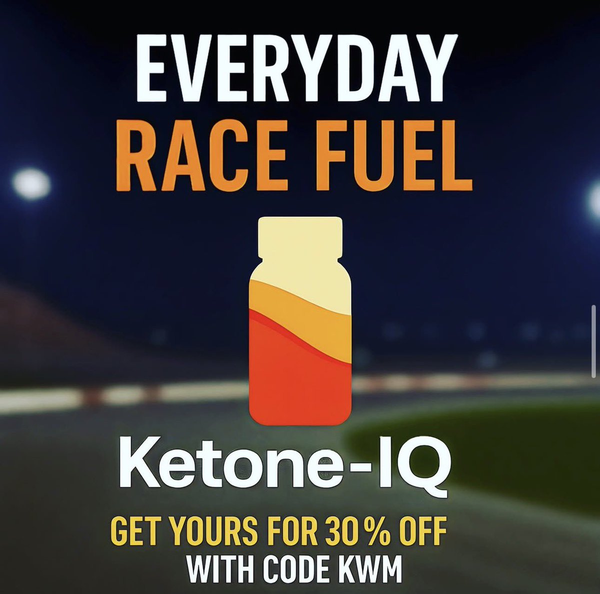👉 Use code KWM for 30% off.
ketone.com/KWM
Why I use Ketone-IQ:
Clean fuel. No crash.
Helps me stay sharp behind the wheel—and steady when the pressure hits.
It's focus you can feel.