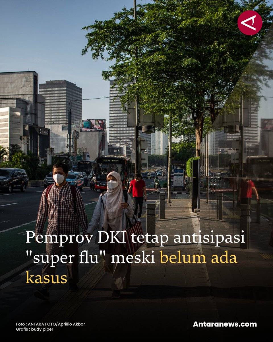 antaranews's tweet image. "Soal super flu yang sedang dikhawatirkan. Informasinya (penularan) belum masuk ke Indonesia, namun tetap kita harus waspada," kata Rano.

#pemprovdki #superflu #kesehatan 
Baca selengkapnya 
m.antaranews.com/berita/5335153…