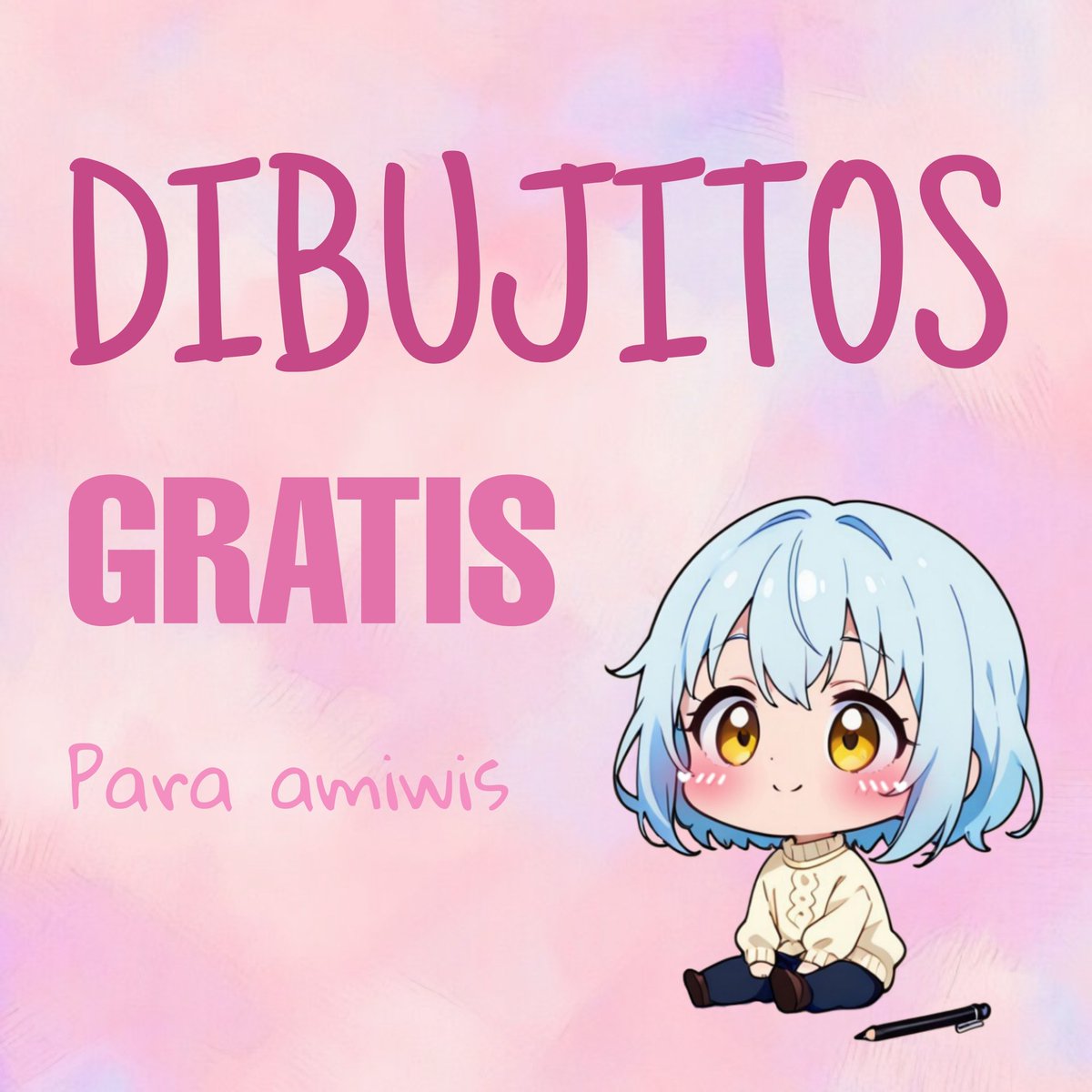 ✨🩷 DIBUJITOS GRATIS 🩷✨

Si me sigues y quieres un dibujito es el momento!! 💫

Voy a estar regalando dibujitos a mis amiwis hasta final de mes uvu

Quieres que te dibuje? 👉🏻👈🏻