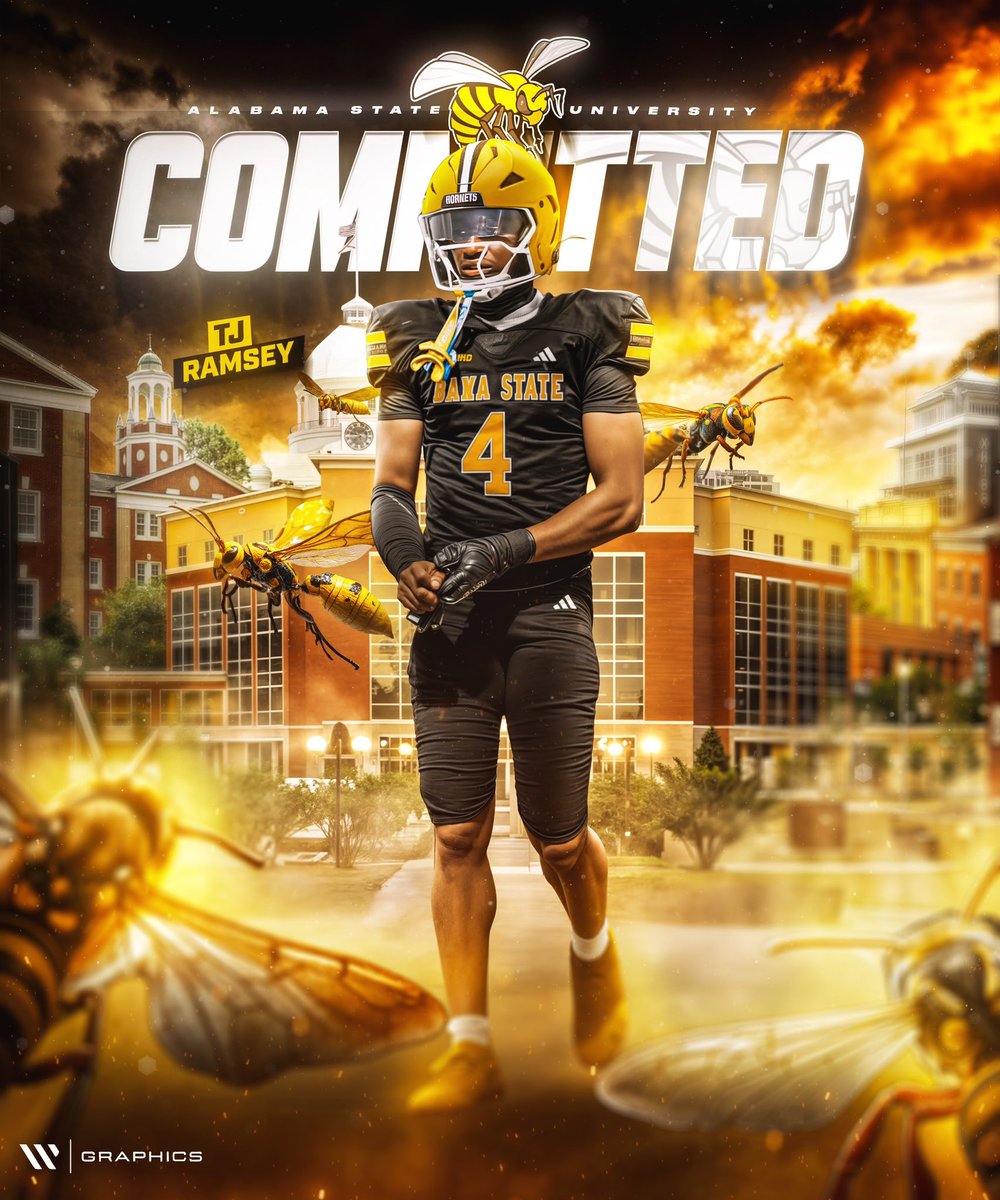 tjramseyy's tweet image. COMMITTED!!!!!!! THANK YOU TO MY LORD AND SAVIOR❤️ @Coach_Jlew @BamaStateFB