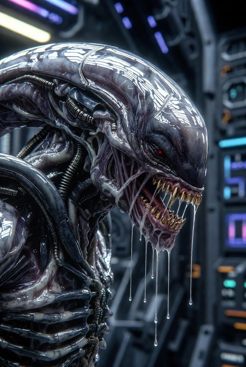 MythosLabworks's tweet photo. Experimenting with Xenomorphs in the Lab 🧪 with my own twist to them, of course!

#AIArt #Xenomorph #ExoerimentalArt #SciFi #MythosLabworks 

Exclusive content &amp; more on Patreon.
Follow me on: IG | Reddit | TikTok https://t.co/rb1wpuHeKo