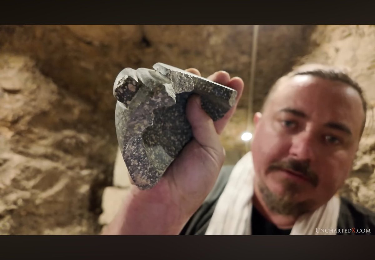 AUSegyptology's tweet image. This is the problem with influencers…they think they can touch (&amp;amp; potentially damage) anything.

Visitors should not be *examining* anything unless it is the very small samples that guardians sometimes have on hand. 

I took a pile of screen prints @TourismandAntiq of an…