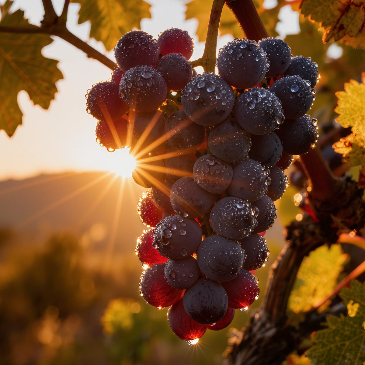 sommelier__k's tweet photo. A sun-kissed cluster of ripe grapes, shimmering with morning dew, captures the quiet poetry of the vineyard at golden hour—where nature, time, and terroir converge.
#VineyardMagic
#GoldenHourGlow
#WineGrapes
#HarvestMoment
#TerroirExpression https://t.co/sqGQcXvfss