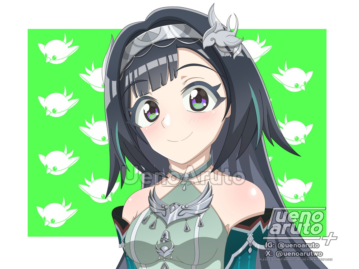 Happy Birthday Lan Yan! 🐦💚
#LanYan #GenshinImpact 
#藍硯生誕祭2026 #原神 #藍硯