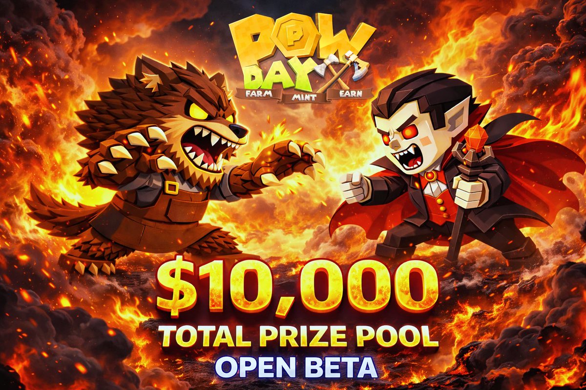 🔥 OPEN BETA IS COMING |  $10,000 PRIZE POOL 🔥

Early players get the biggest advantages.
🏆 Top PvE &amp; Top Pow Mining ranking events return
💰 $10,000 total rewards: $gSol, $gEVA, OG Badges, high-rarity crates &amp; equipment
⭐ Lucky Star: 4 winners every day

🎟 NFT Powday Pass =