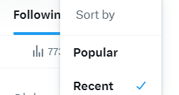 1KarenWyld's tweet image. Appears twitter is auto-setting Following feed to 'popular'. Which is probably why I miss seeing my favs. Switching to 'recent' makes a difference.
It's like when For You was auto-set, and we had to keep switching to Following every time we logged on. Sneaky bastards