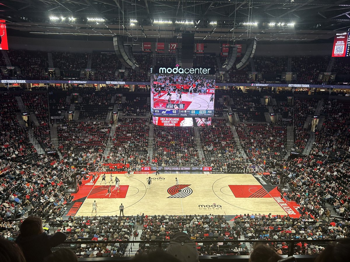 Blazer game with the homie! #ripcity