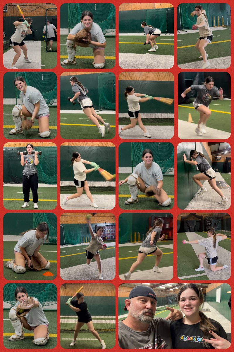 MikeBarber44's tweet photo. ‘26 @McLennan_SB commit @MackenzieManue5🥎💙🧡 
Christmas Break, 17 of 18 days💪🏻 https://t.co/DV5OEijI69