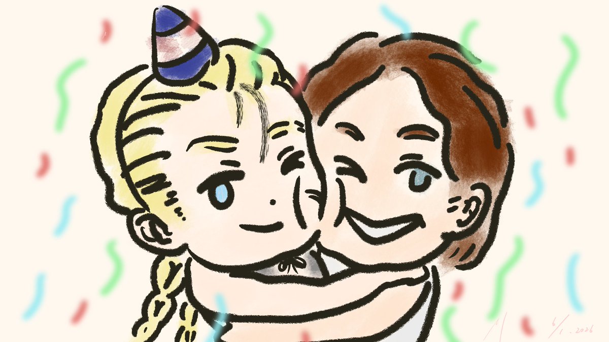 messagatto's tweet photo. Happy Birthday Cammy White. Cammy celebrating with friends and @caitlinsvoice happily. #CammyWhite #StreetFighter #SF6 #birthday https://t.co/n6sOdkCM1z