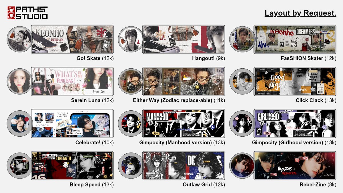 8PATHSTUDIO's tweet image. Help repost please? TIA.

ᅠ Hi,  @8PATHSTUDIO  now  is  𝗢𝗣𝗘𝗡!
 ᅠI  providing  layout  𝘮𝘢𝘥𝘦  𝘣𝘺   𝘳𝘦𝘲𝘶𝘦𝘴𝘵
ᅠ 𝘴𝘵𝘢𝘳𝘵 𝘧𝘳𝘰𝘮  4𝘬  𝘰𝘯𝘭𝘺!  𝘗𝘢𝘺𝘮𝘦𝘯𝘵  𝘷𝘪𝘢 𝘘𝘙𝘐𝘚
ᅠ 𝘰𝘯𝘭𝘺,  kindly check pinned  for  𝙤𝙧𝙙𝙚𝙧!

#zonauang #zonajajan * .