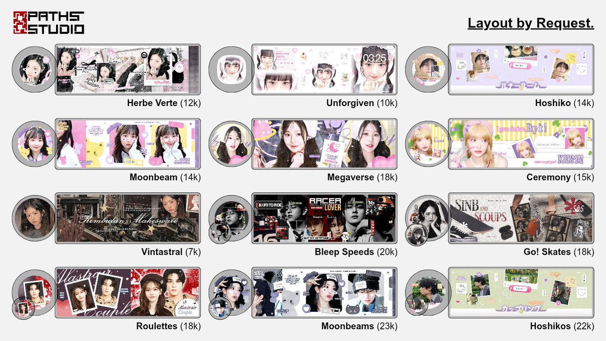 8PATHSTUDIO's tweet image. Help repost please? TIA.

ᅠ Hi,  @8PATHSTUDIO  now  is  𝗢𝗣𝗘𝗡!
 ᅠI  providing  layout  𝘮𝘢𝘥𝘦  𝘣𝘺   𝘳𝘦𝘲𝘶𝘦𝘴𝘵
ᅠ 𝘴𝘵𝘢𝘳𝘵 𝘧𝘳𝘰𝘮  4𝘬  𝘰𝘯𝘭𝘺!  𝘗𝘢𝘺𝘮𝘦𝘯𝘵  𝘷𝘪𝘢 𝘘𝘙𝘐𝘚
ᅠ 𝘰𝘯𝘭𝘺,  kindly check pinned  for  𝙤𝙧𝙙𝙚𝙧!

#zonauang #zonajajan * .