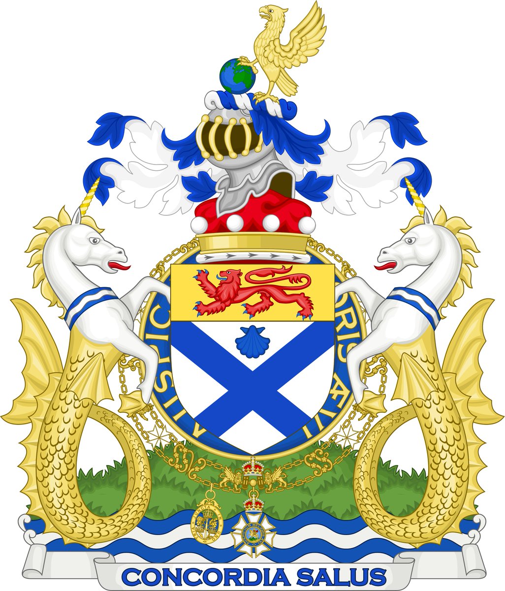 The College of Arms has granted arms to The Viscount Preston and The Lord Berkeley of Halifax.