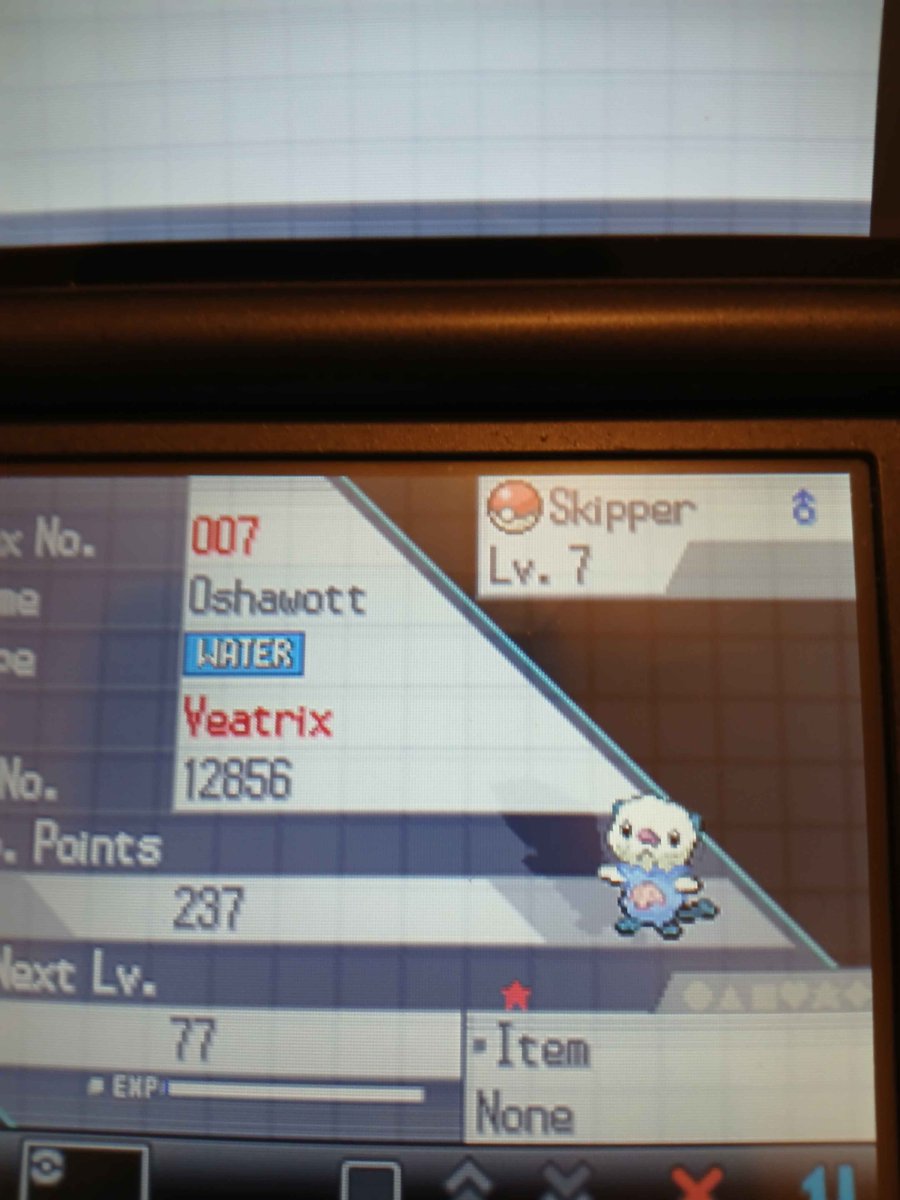 TrickyFGC's tweet image. Decided that this year I wanted to play through gen 5 for the first time, but I wanted it to be even more special so its a shiny only run, suprisingly Oshawott only took around 2-300 SRs. I assume many of the later hunts will test me more. Hoping I can finish this by 2027!