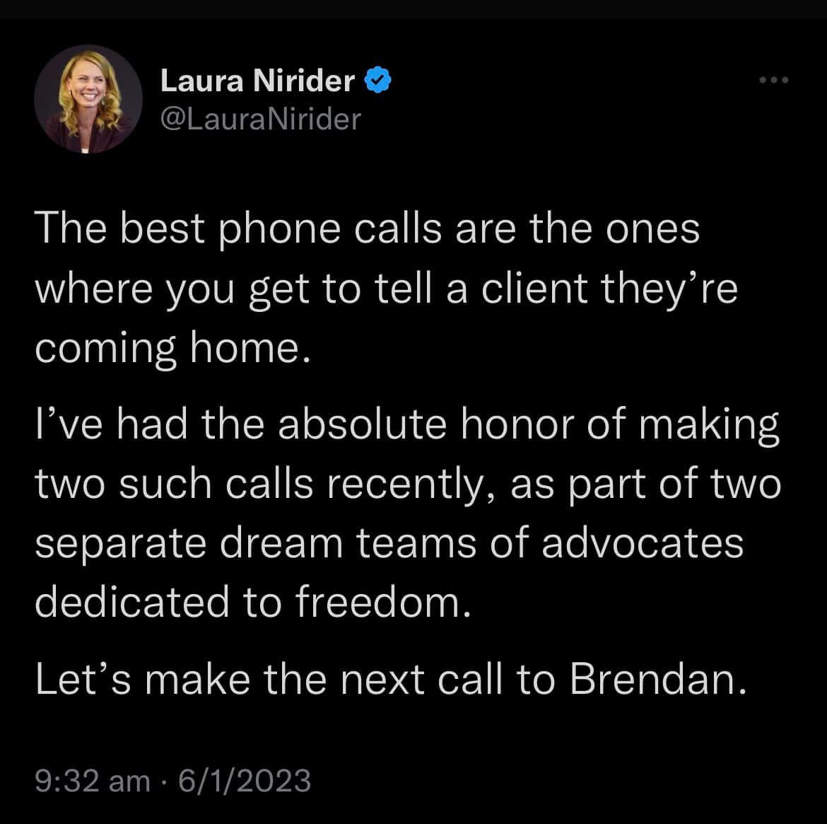 👉This day 2023. 

Let 2026 be the year Brendan receives that call. 

To give a life back must be something for the soul. Perhaps it’s one of the reasons we are all here for Brendan - to be part of something bigger than ourselves. 

#FreeBrendanDassey #BringBrendanHome