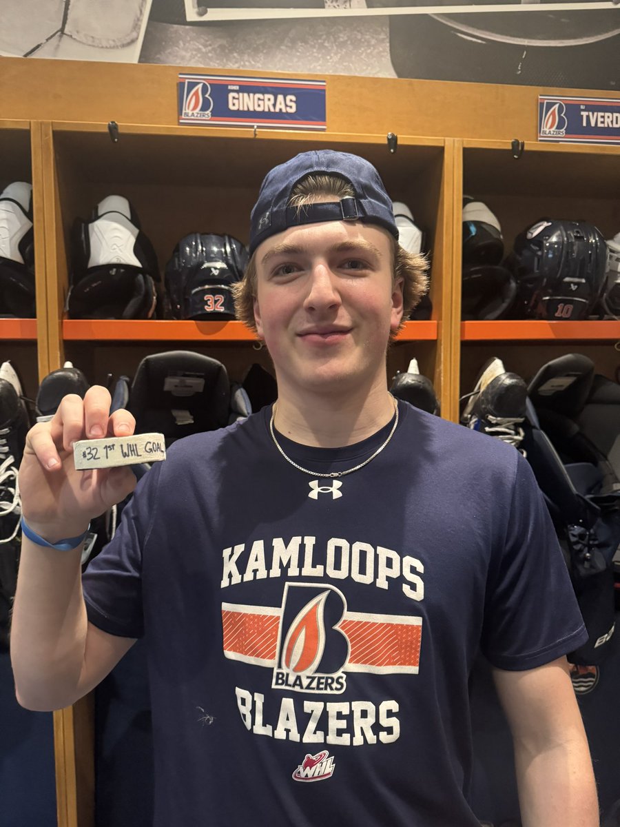 blazerhockey's tweet image. Asher Gingras had a nice post-Christmas gift. 🚨 
Congrats! 🔥