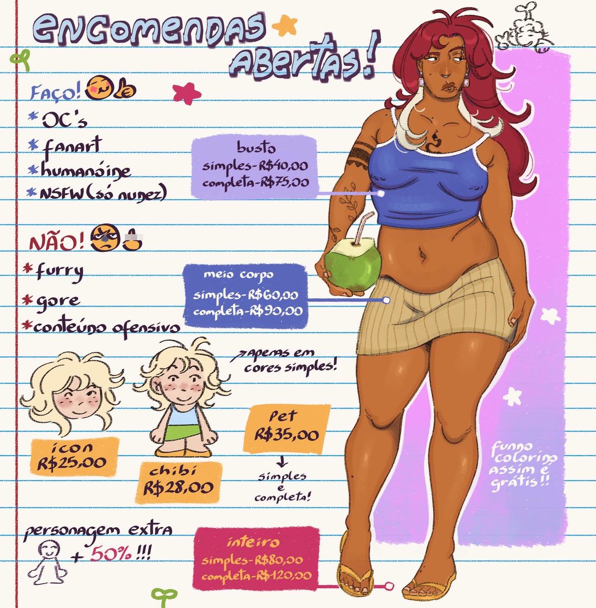 gubi_mike's tweet photo. ENCOMENDAS ABERTAS!! FAÇAM SEUS PEDIDOS!! dúvidas chamar na DM no insta ou email #comissions https://t.co/dSPJlrGelX