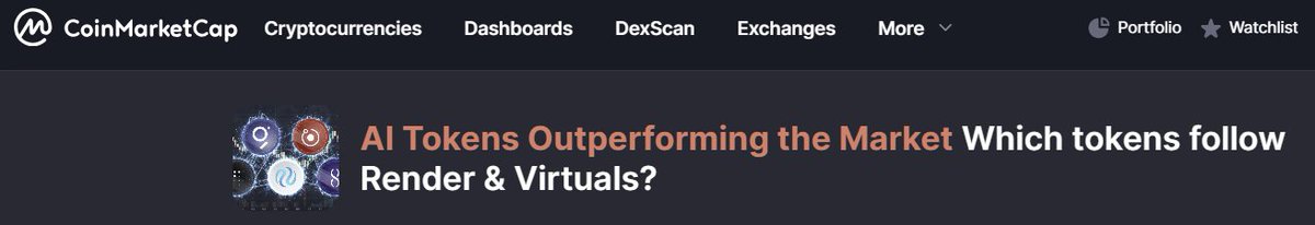 ThetaUniv's tweet photo. To answer @CoinMarketCap’s question on “#AI tokens outperforming the market”, my pick is $THETA from @Theta_Network.😎🤠🔥

Looking at @binance’s “Top Artificial Intelligence (AI) Tokens by Market Capitalization”, $THETA is already trading alongside $WLD, $VIRTUAL, and $FET - and it’s only a matter of time before it catches up with $INJ and $GRT.

The momentum is building.
Don’t miss the $theta train, #Crypto family 🚆🔥

$BTC $ETH $TFUEL
#AI #Crypto #THETA #TFUEL #BTC #ETH 

https://t.co/rOnh7BKbyG

https://t.co/uMkJfVY1u1