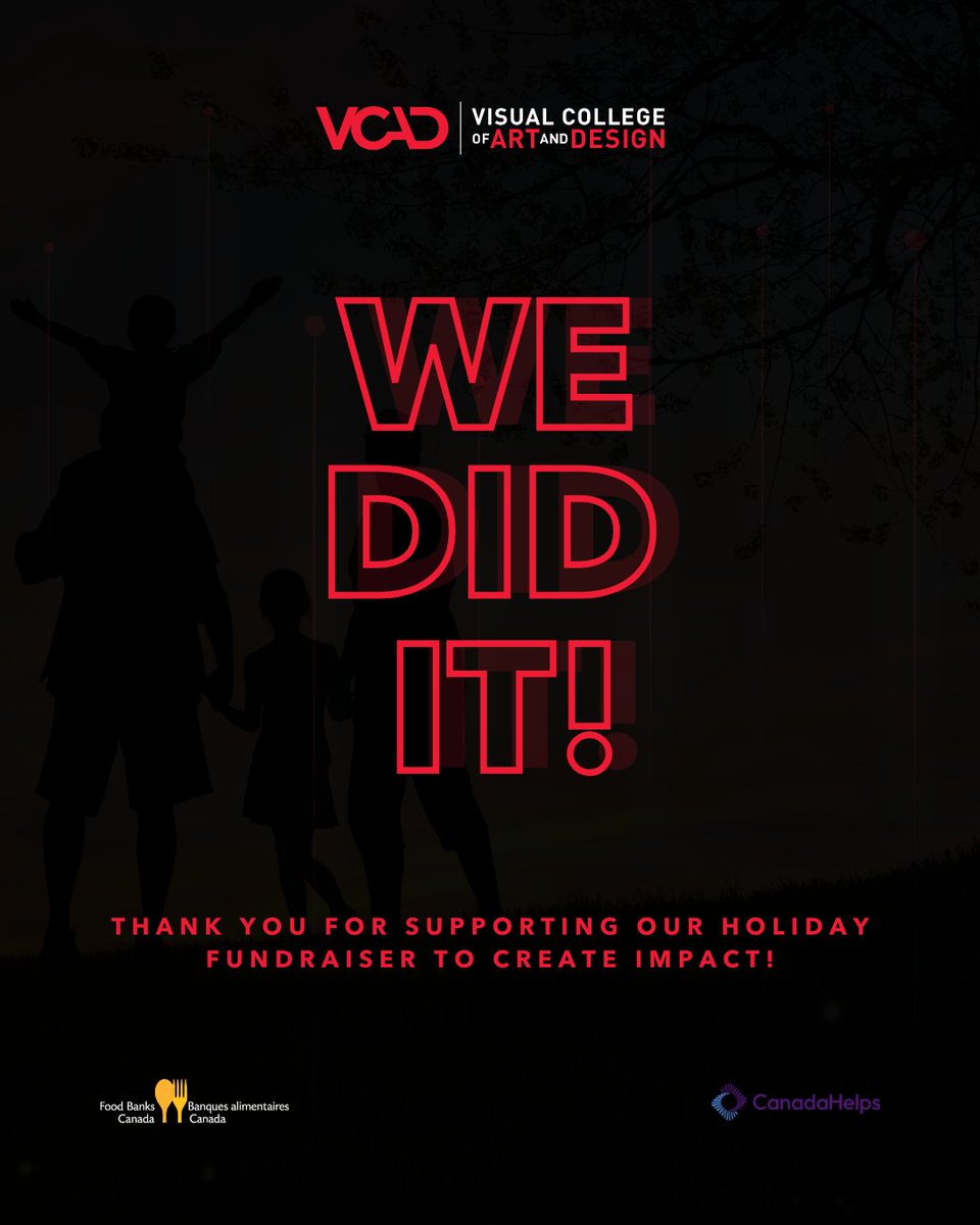 VCAD's tweet image. We did it!

Thank you to everyone in the VCAD community who supported our holiday fundraising campaign. Your generosity helped turn compassion into action and made a real difference for people and families across Canada.

#VCAD #HolidayFundraiser #FoodBanksCanada #CanadaHelps