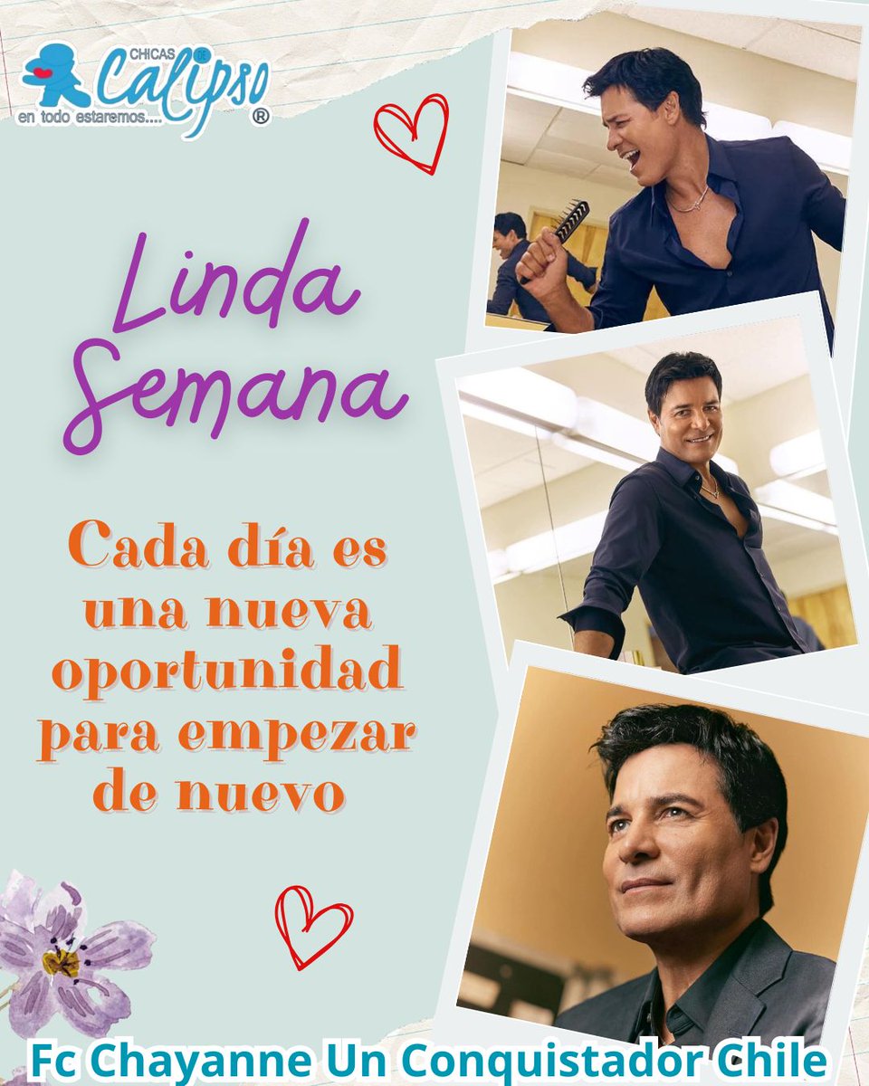 Buenas tardes <a href="/jecaflaca/">Jessica Ortega</a> un feliz años nuevo que este nuevo año sea el comienzo de un exitoso año para usted colmado de bendiciones saludos desde #Talca <a href="/CHICASDECALIPSO/">Fans Club Chicas de Calipso 🇨🇱</a>