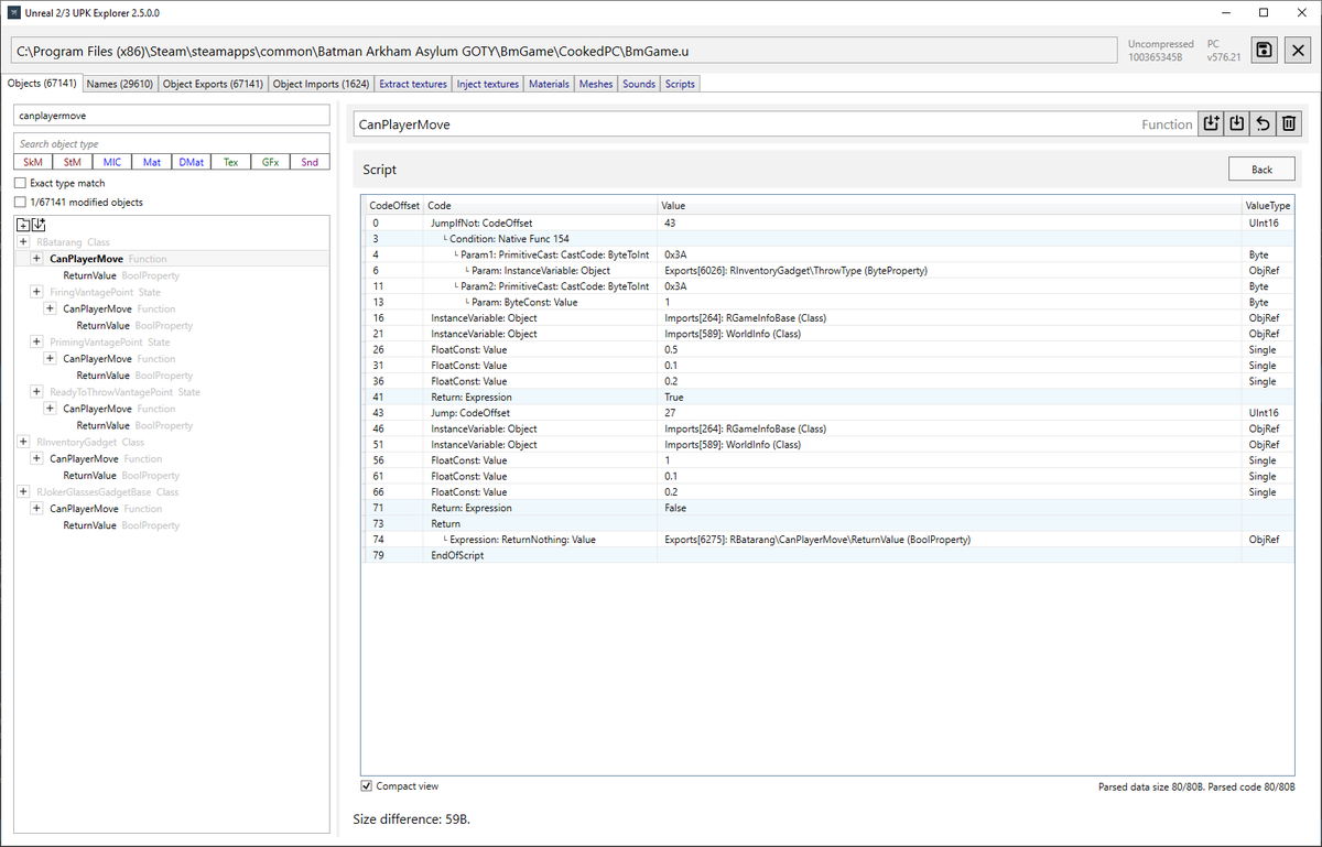 HyperUp78's tweet image. Batman Arkham Asylum Bytecode can be compiled from source!