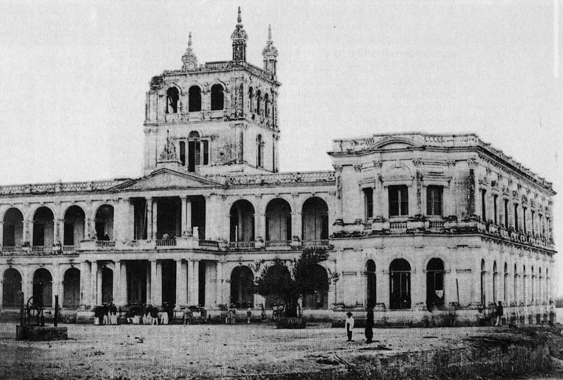 En febrero de 1868, Brasil bombardeó Asunción, capital del Paraguay.