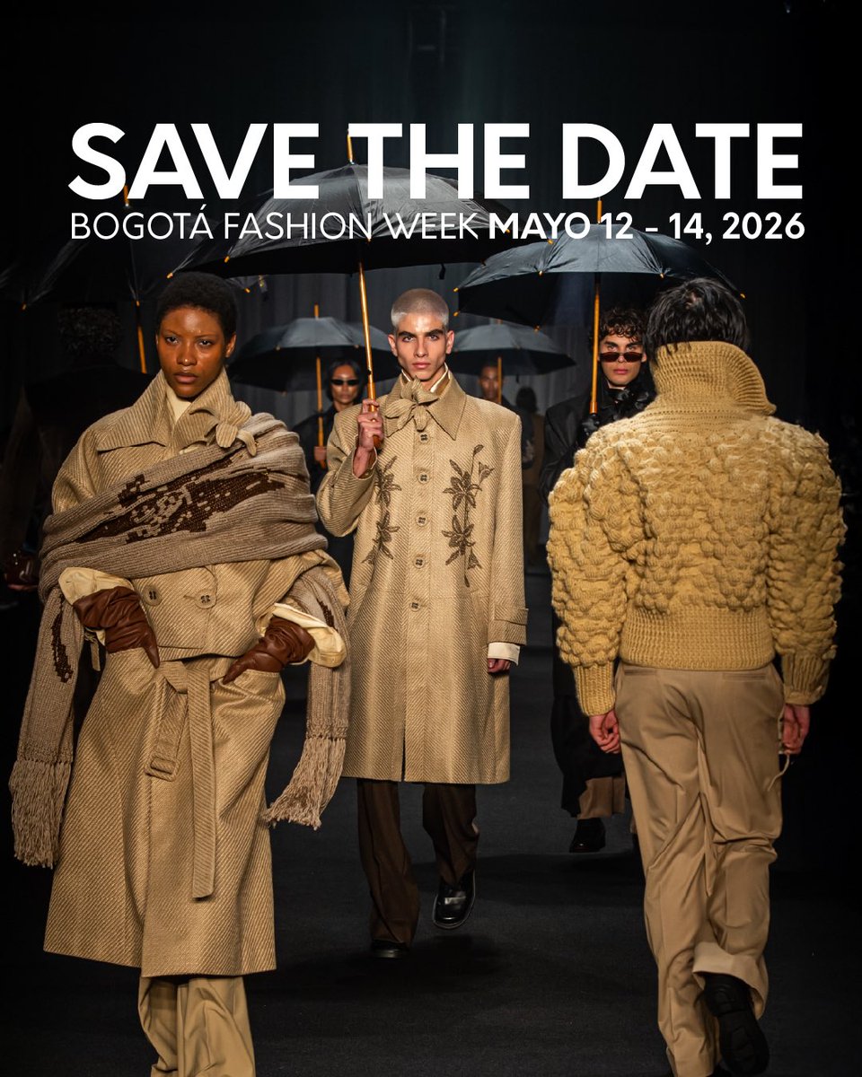 New year and an even better Bogotá Fashion Week! 

Te esperamos  del 12 al 14 de mayo para disfrutar de lo mejor de la moda colombiana.

¡Estén atentos a nuestras redes sociales para más información!