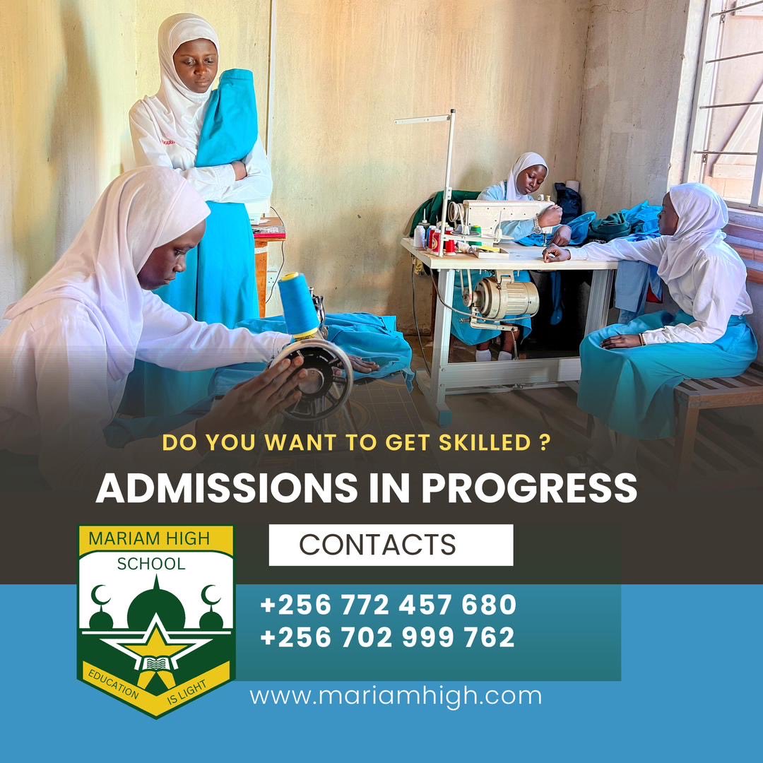 In a world of AI, global challenges, and rapid change, traditional success metrics are no longer enough. At Mariam High School our distinctive skills-based programme ensures your daughter thrives in the new economy.<a href="/Educ_SportsUg/">Ministry of Education and Sports - Uganda</a> <a href="/JanetMuseveni/">Janet K Museveni</a> <a href="/ps_lukwago/">Dr. Asuman Lukwago</a> <a href="/UNEB_UG/">Uganda National Examinations Board</a> <a href="/NCDCUg/">National Curriculum Development Centre</a>