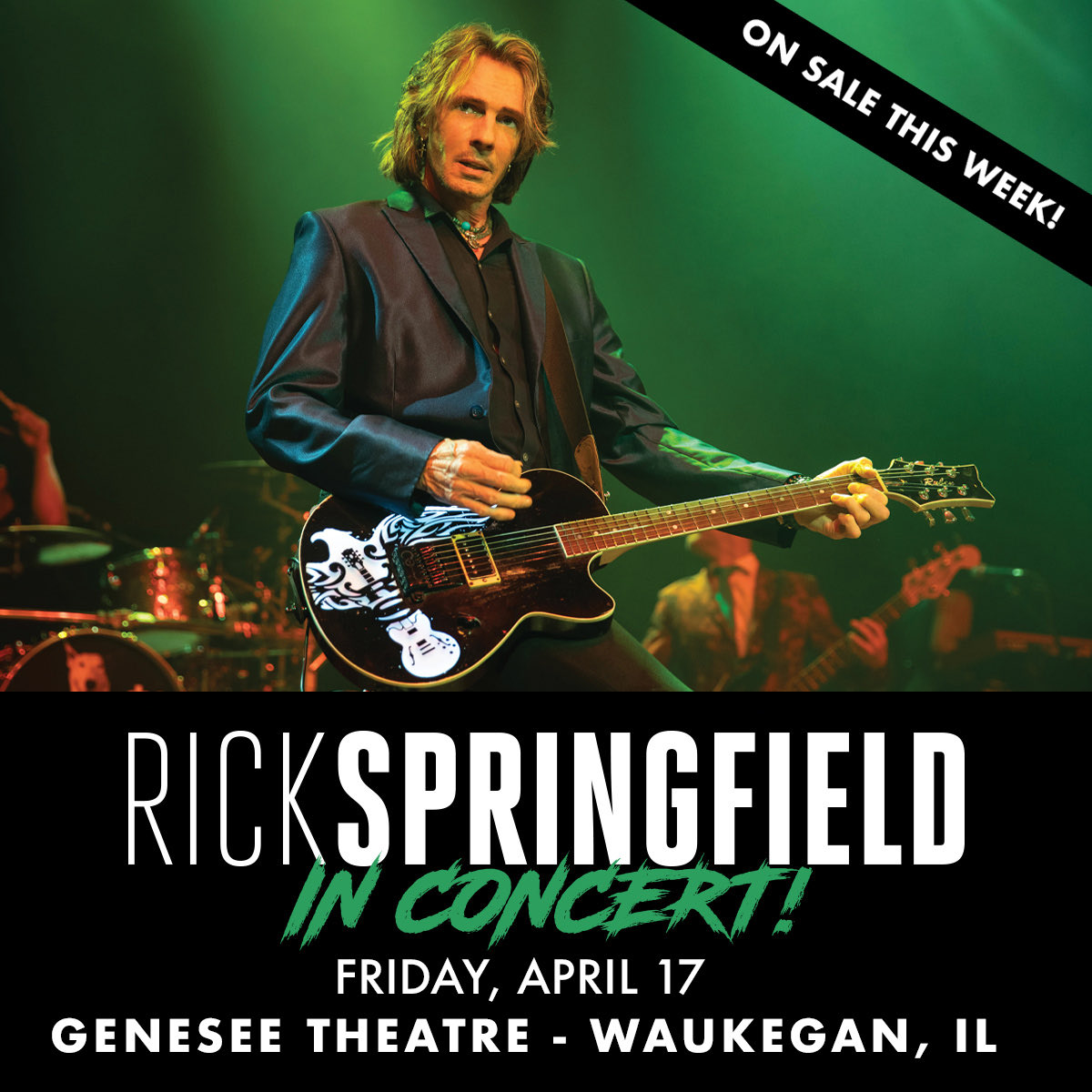 rickspringfield's tweet image. New show date!
Friday, April 17
The Genesee Theatre
@GeneseeTheatre 
Waukegan, IL
On sale this week!
ticketmaster.com/event/07006393…