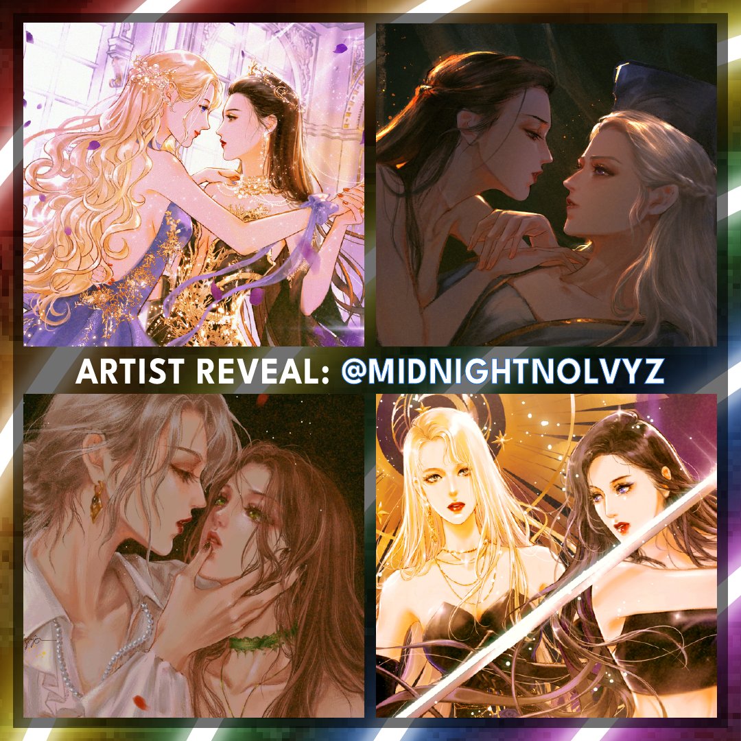 🌈 Hey Reading Rainbows! It’s time for our next artist reveal for the February Threads of Fate Rainbow After Dark box! Next up is Ivy (<a href="/MidnightNolvyz/">NTr</a> ) who has illustrated the dust jacket for The Curse of the Goddess by C.C. González <a href="/CCGonzalez9/">Sapphic Author CC Gonzalez</a> ! 🧵