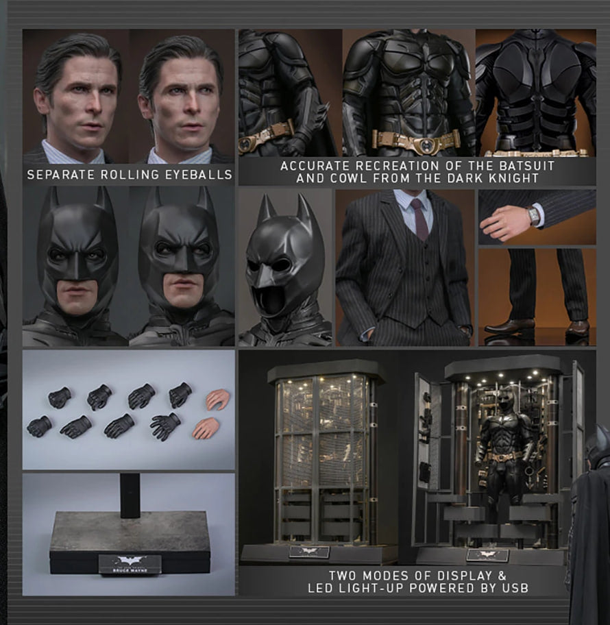 Products's tweet photo. Discover the ultimate Batman Armory set with Bruce Wayne figure from The Dark Knight. Collectible perfection awaits.