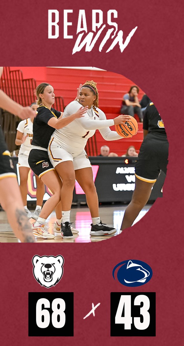 ucathletics's tweet image. A Dominant Showing by @UrsinusWBB against Penn State Brandywine tonight! #UpTheBears