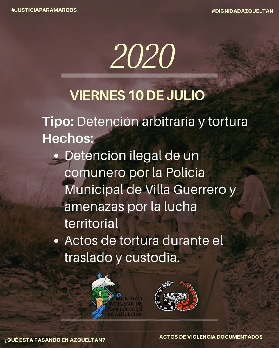 CNI_Mexico's tweet photo. Los hechos violentos registrados en los últimos años no pueden entenderse como episodios aislados. Se inscriben en un conflicto agrario prolongado, sostenido por la falta de reconocimiento pleno y protección efectiva del territorio comunal.
#JusticiaparaMarcos #DignidadAzqueltan https://t.co/1yAjVtR9xq