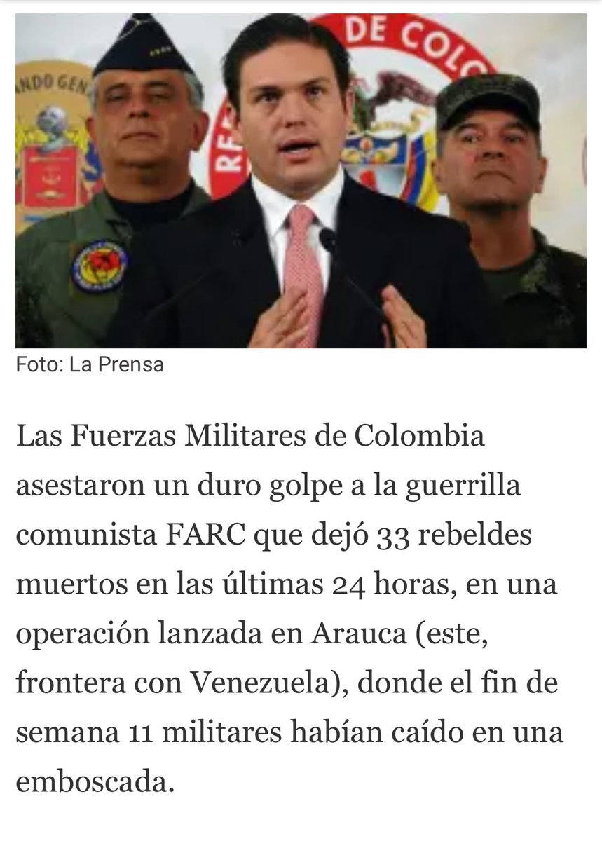 CastriVero's tweet photo. Juan Carlos Pinzón 

Make Colombia antiguerrilla again

Nos merecemos al mejor!

@PinzonBueno https://t.co/YkEwS9HMlZ
