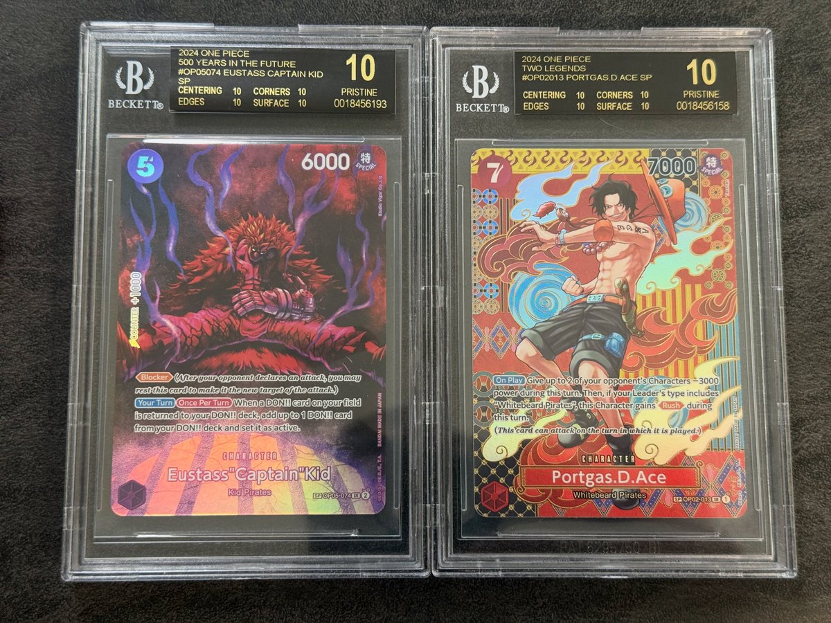 Ace SP OP08 Black Label  - POP 36
Kid SP OP07 Black Label - POP 24

Both available for sale/trade. DM me if interested. 😁