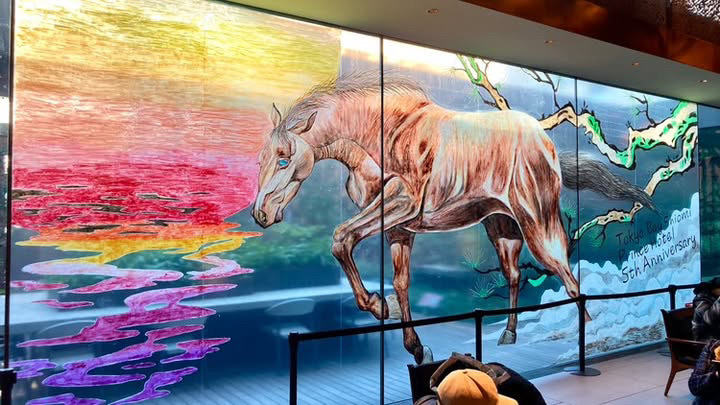 東京ベイ潮見プリンスホテルの5周年を記念したウィンドウアート第三弾