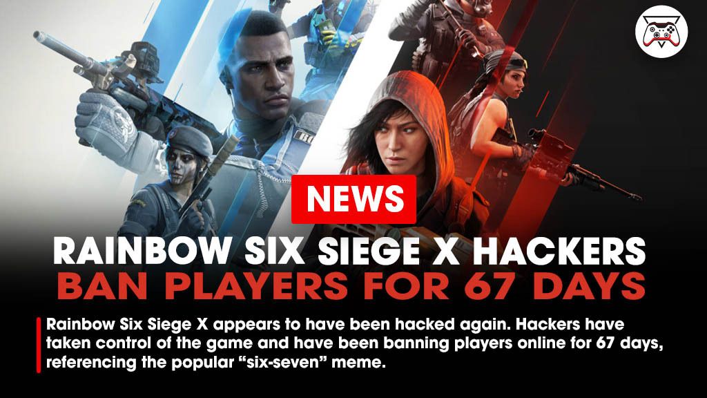 For the second time this month, Rainbow Six Siege X appears to have been hacked again. Hackers have taken control of the game and have been banning players online for 67 days, referencing the popular “six-seven” meme.

Link - bit.ly/49i3cQg
#RainbowSixSiege #Ubisoft