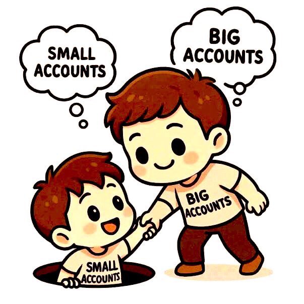 I’m a big fan of supporting small accounts.

What about you?