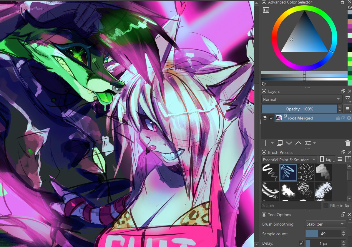 wip #krita #fursonas